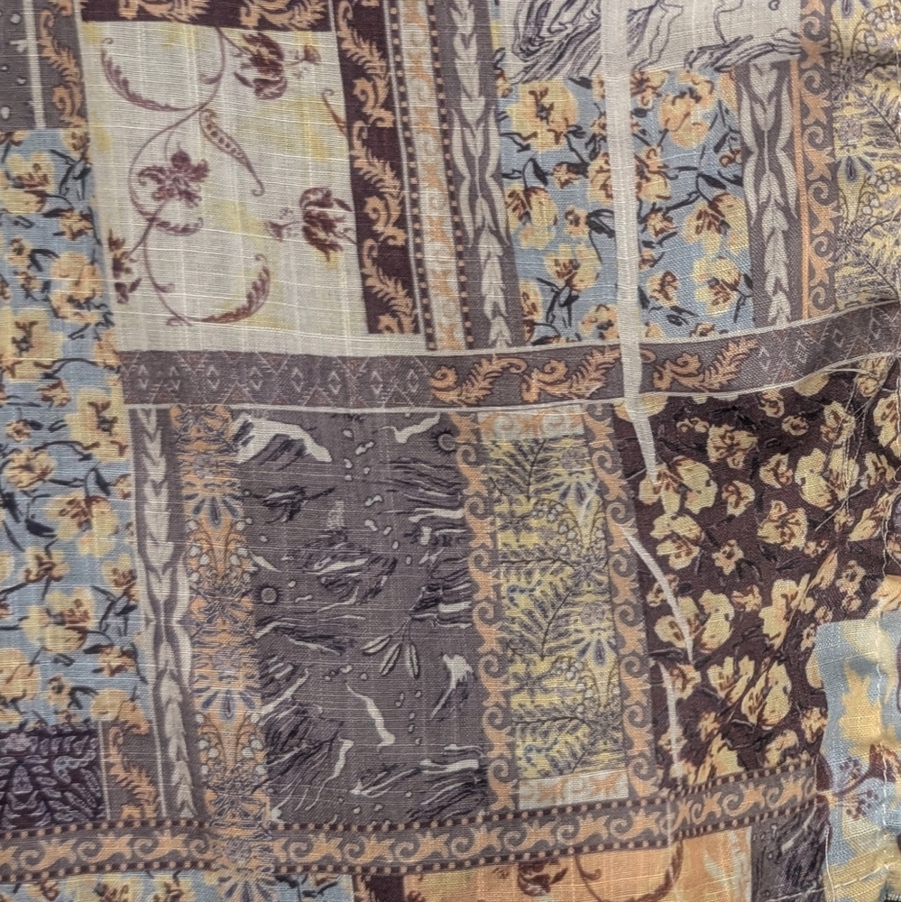 Pol Oversized Light-Weight Patchwork Long Sleeve … - image 4